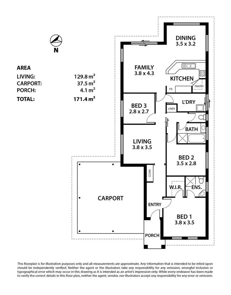 Floorplan of Homely house listing, 3 St Andrews Drive, Strathalbyn SA 5255