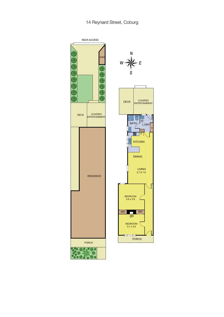 Floorplan of Homely house listing, 14 Reynard Street, Coburg VIC 3058