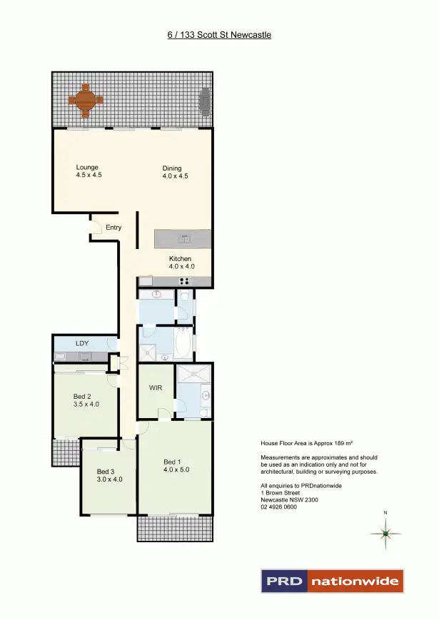 Floorplan of Homely apartment listing, 6/133-135 Scott Street, Newcastle NSW 2300