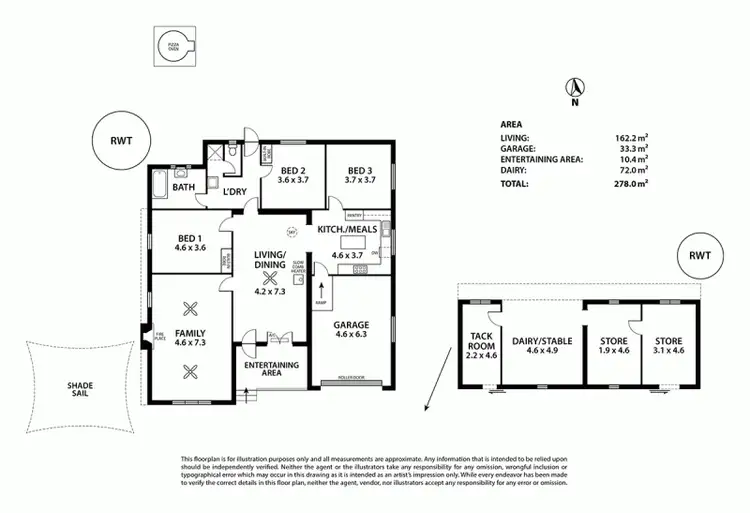 Floorplan of Homely house listing, 203 Watts Road, Brukunga SA 5252