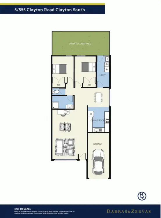 Floorplan of Homely unit listing, 5/555 Clayton Road, Clayton South VIC 3169