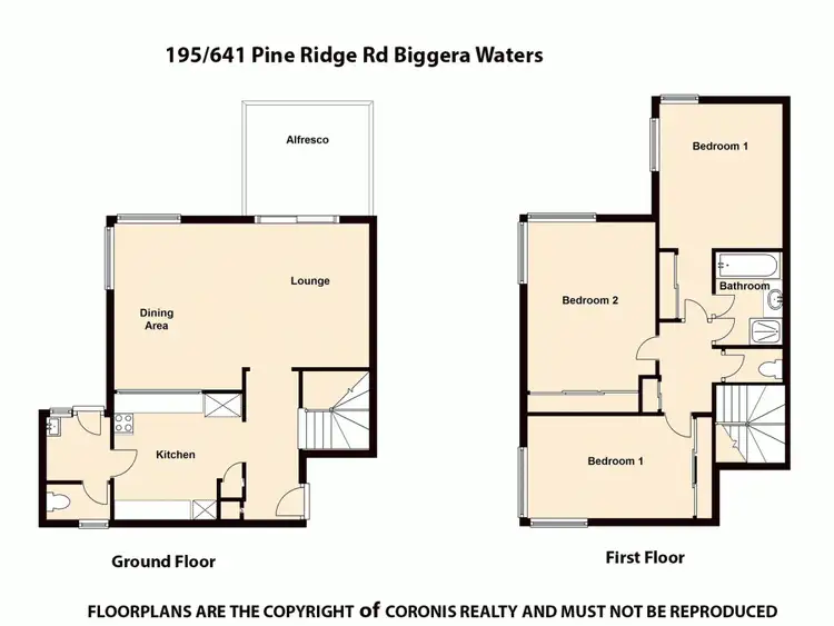 Floorplan of Homely house listing, 195/641 Pine Ridge Road, Biggera Waters QLD 4216