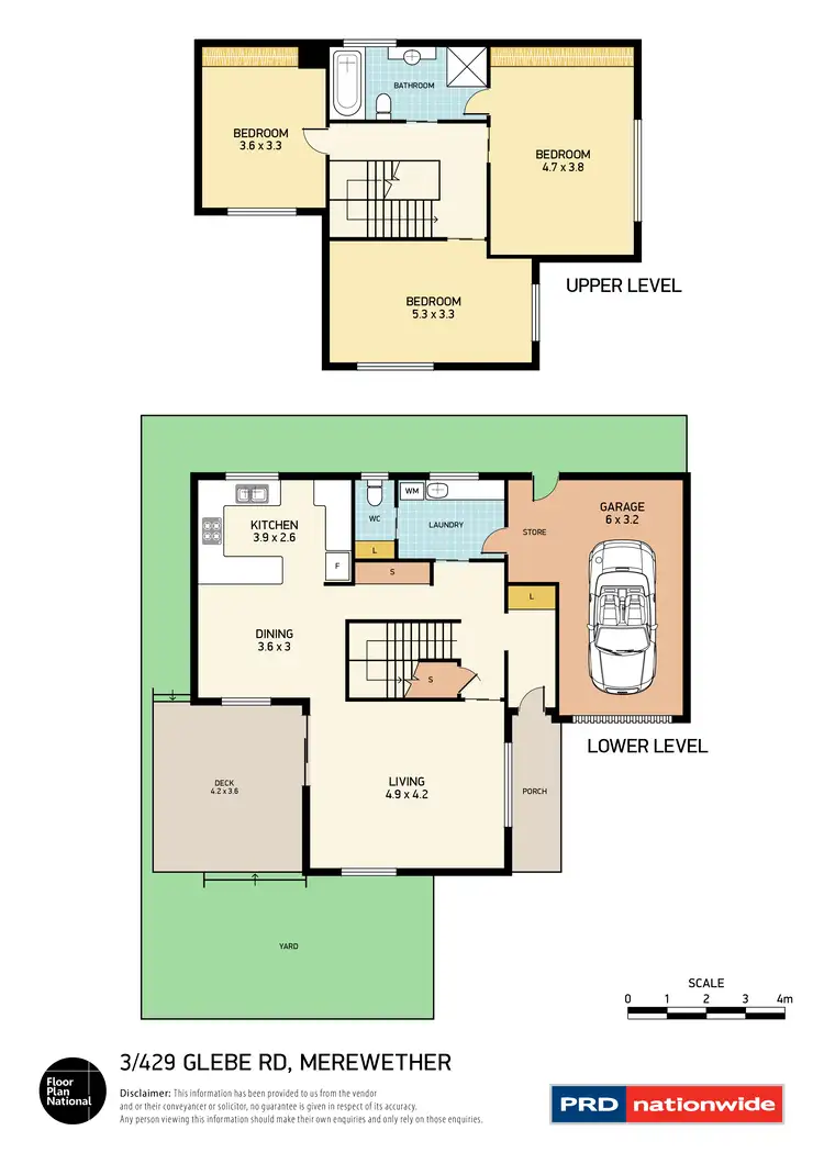 Floorplan of Homely house listing, 3/429 Glebe Road, Merewether NSW 2291