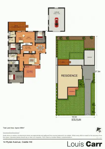 Floorplan of Homely house listing, 14 Rydal Ave, Castle Hill NSW 2154