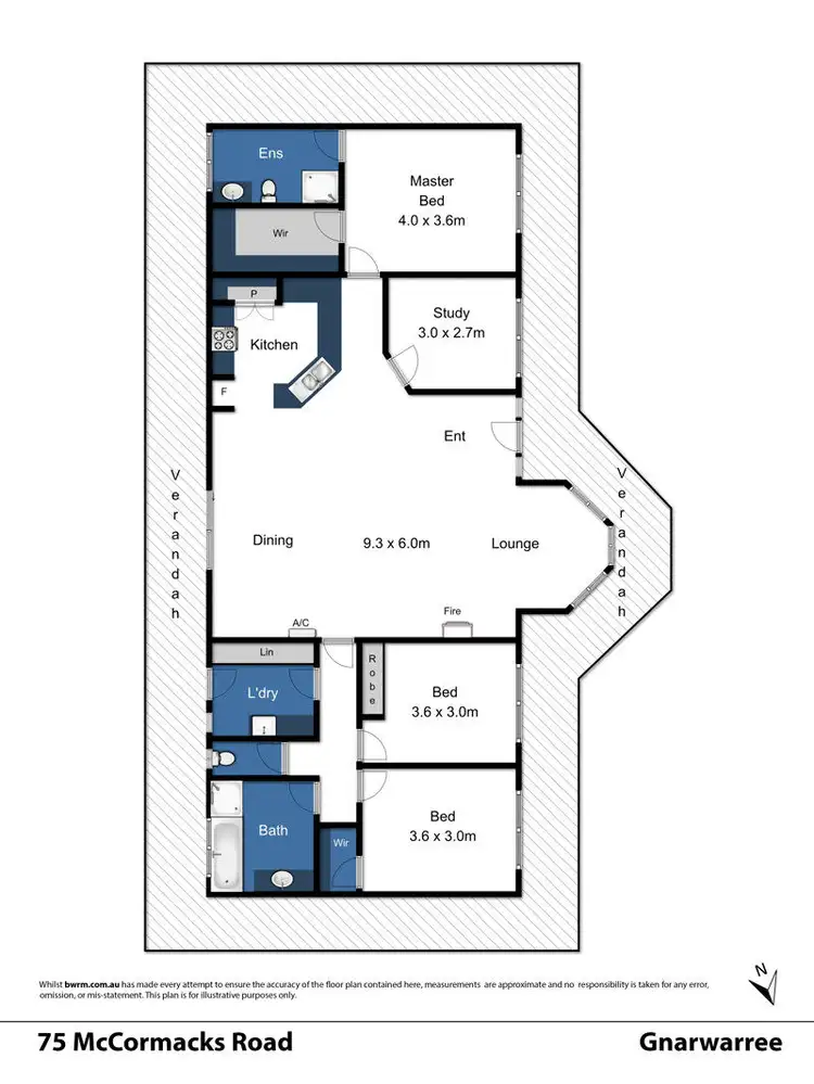 Floorplan of Homely rural property listing, 75 McCormacks Road, Gnarwarre VIC 3221