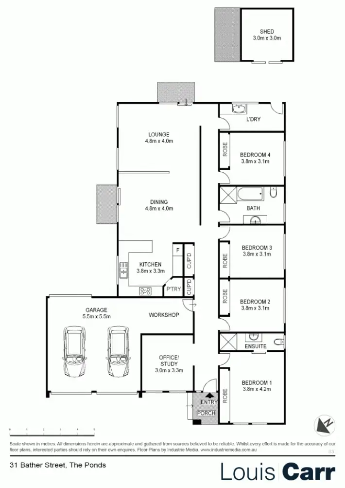 Floorplan of Homely house listing, 31 Bather Street, The Ponds NSW 2769
