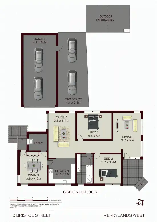Floorplan of Homely house listing, 10 Bristol Street, Merrylands West NSW 2160