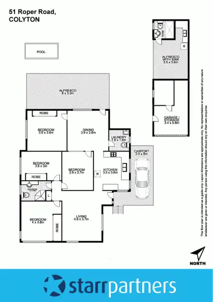 Floorplan of Homely house listing, 51 Roper Road, Colyton NSW 2760