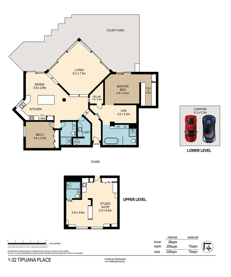 Floorplan of Homely apartment listing, 1/32 Tipuana Place, Bardon QLD 4065