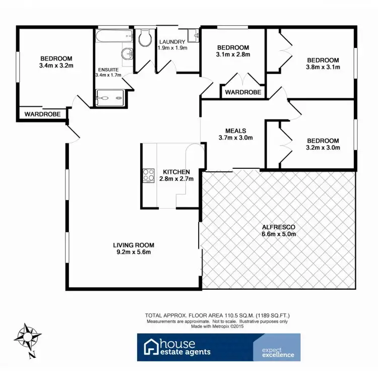 Floorplan of Homely house listing, 14 McDonald Court, Wyreema QLD 4352