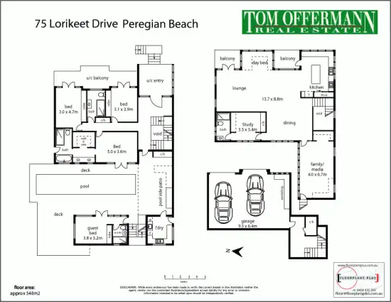Floorplan of Homely house listing, 75 Lorikeet Dr, Peregian Beach QLD 4573