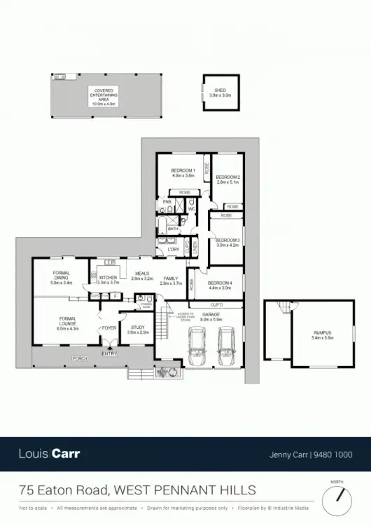 Floorplan of Homely house listing, 75 Eaton Road, West Pennant Hills NSW 2125