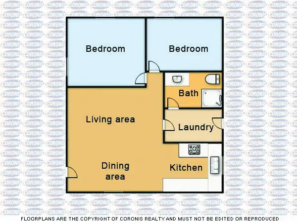 Floorplan of Homely unit listing, 1/4 Longland Street, Redcliffe QLD 4020
