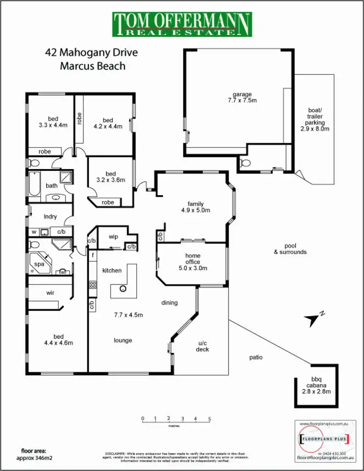 Floorplan of Homely house listing, 42 Mahogany Drive, Marcus Beach QLD 4573