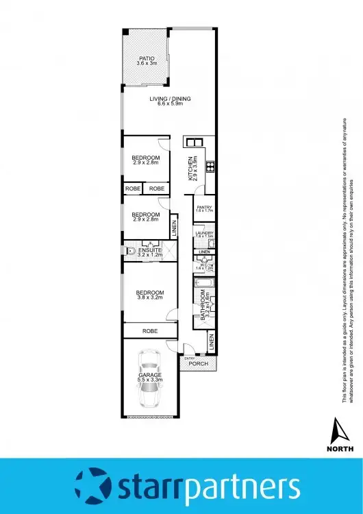 Floorplan of Homely semi-detached listing, 1 Caulfield Road, Claremont Meadows NSW 2747