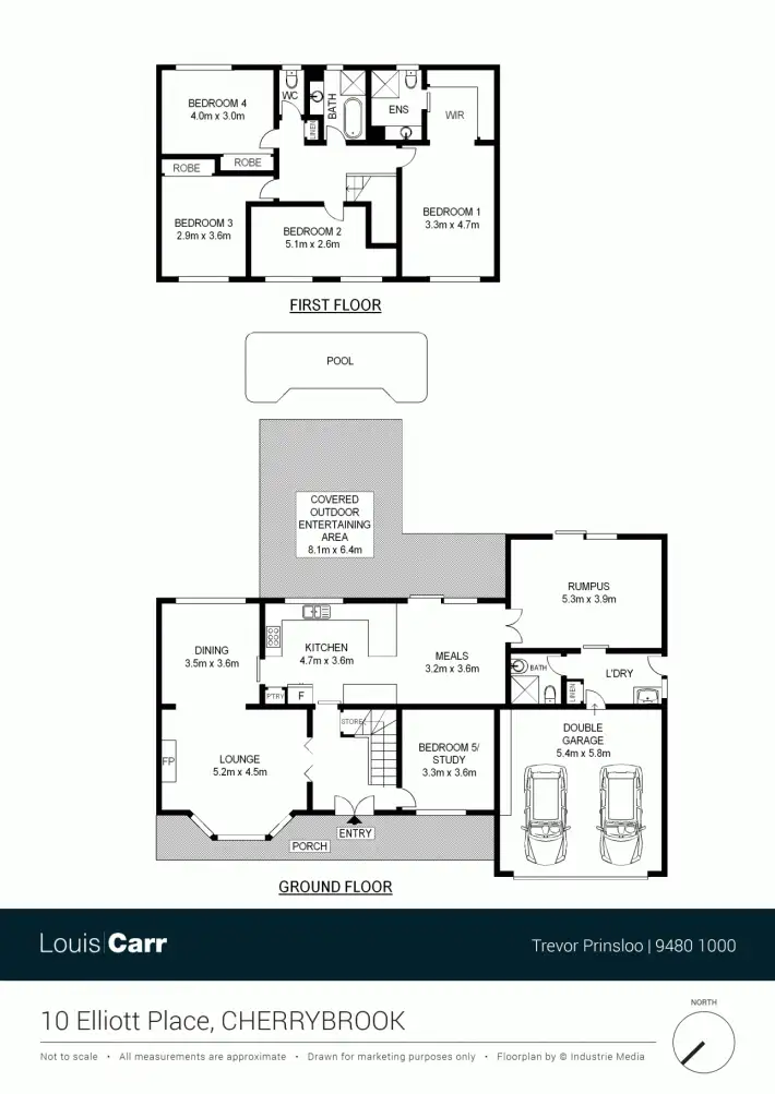 Floorplan of Homely house listing, 10 Elliott Place, Cherrybrook NSW 2126