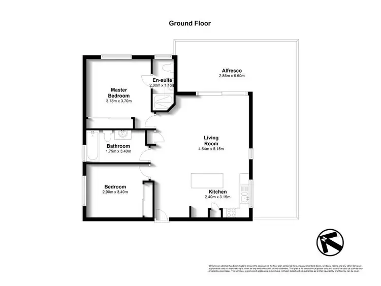 Floorplan of Homely unit listing, 1/60 London Street, Nundah QLD 4012