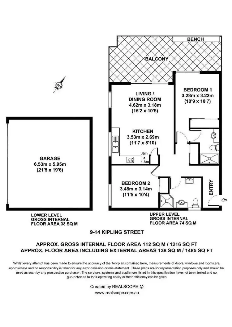 Floorplan of Homely unit listing, 9/14 Kipling Street, Moorooka QLD 4105