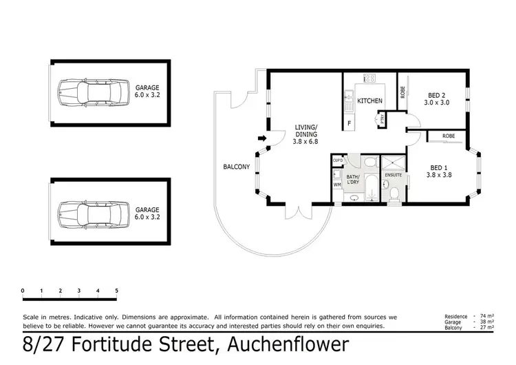 Floorplan of Homely unit listing, 8/27 Fortitude Street, Auchenflower QLD 4066