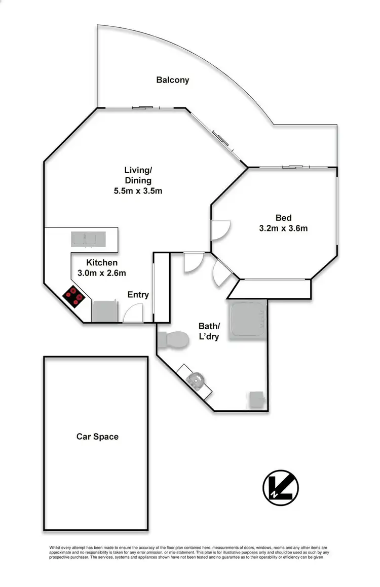 Floorplan of Homely unit listing, 21/104 River Esplanade, Mooloolaba QLD 4557