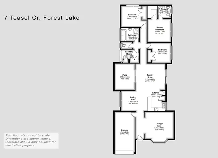 Floorplan of Homely house listing, 7 Teasel Cr, Forest Lake QLD 4078