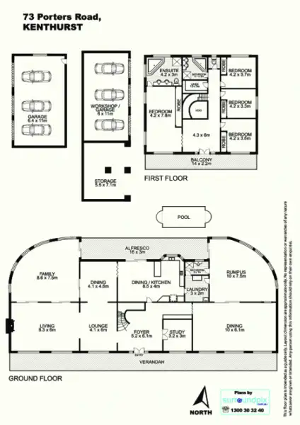 Floorplan of Homely house listing, 73 Porters Road, Kenthurst NSW 2156