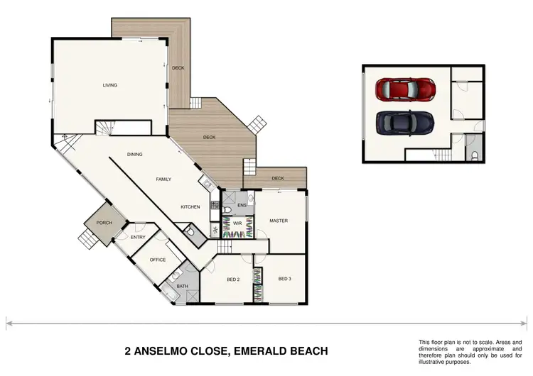 Floorplan of Homely house listing, 2 Anselmo Close, Emerald Beach NSW 2456