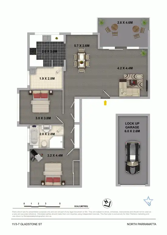 Floorplan of Homely unit listing, 11/3-7 Gladstone Street, North Parramatta NSW 2151