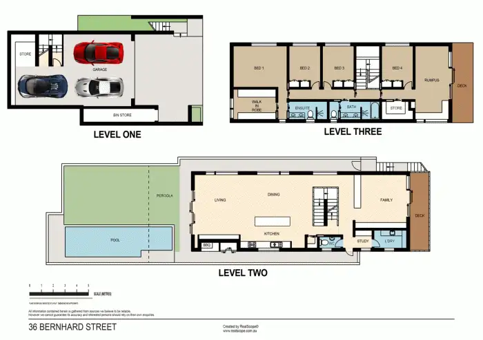 Floorplan of Homely house listing, 36 Bernhard Street, Paddington QLD 4064