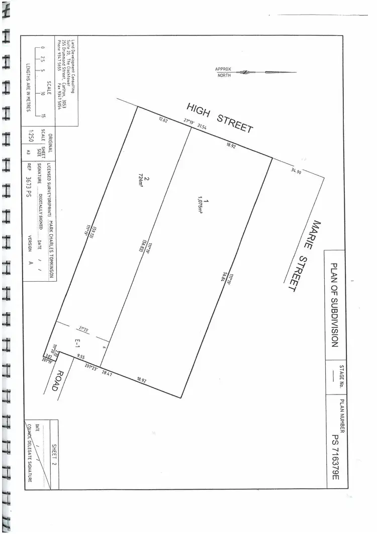 Floorplan of Homely land listing, 290-292 High Street, Nagambie VIC 3608