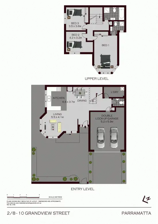 Floorplan of Homely townhouse listing, 2/8-10 Grandview Street, Parramatta NSW 2150