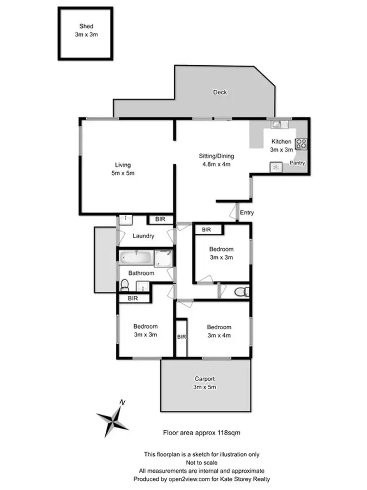 Floorplan of Homely house listing, 59 Reynolds Road, Midway Point TAS 7171