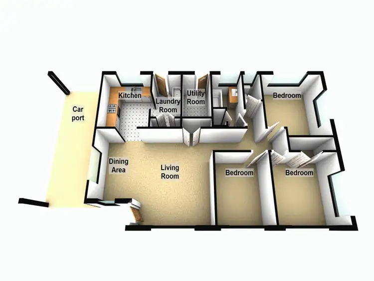 Floorplan of Homely house listing, 14 Carseldine Street, Caboolture QLD 4510