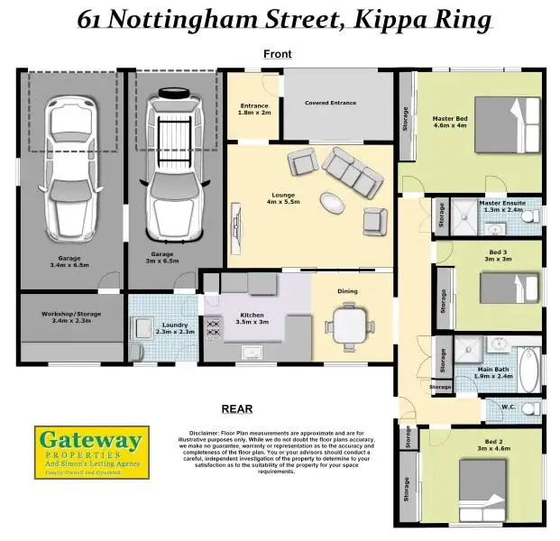 Floorplan of Homely house listing, 61 NOTTINGHAM STREET, Kippa-ring QLD 4021