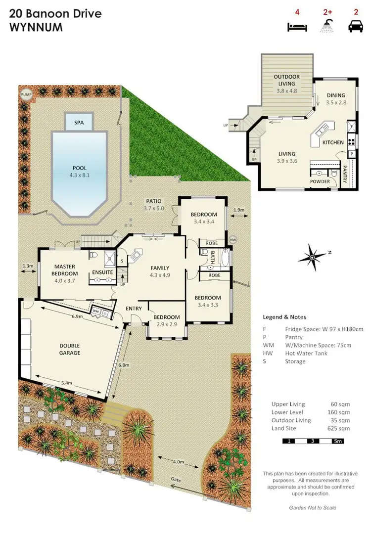 Floorplan of Homely house listing, 20 Banoon Drive, Wynnum QLD 4178