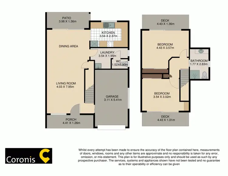 Floorplan of Homely townhouse listing, 7/122 King Street, Caboolture QLD 4510