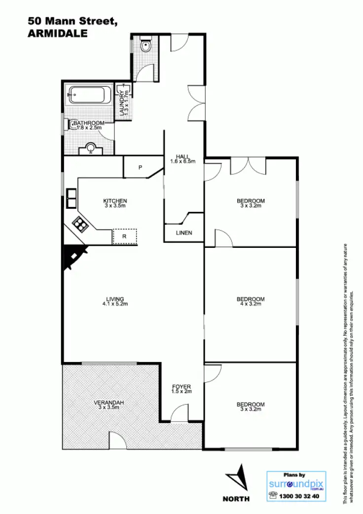 Floorplan of Homely house listing, 50 Mann Street, Armidale NSW 2350