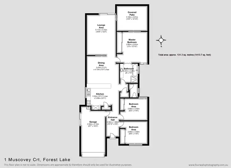 Floorplan of Homely house listing, 1 Muscovy Place, Forest Lake QLD 4078