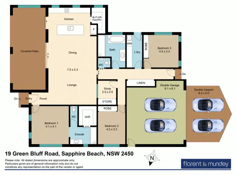 Floorplan of Homely house listing, 19 Green Bluff Rd, Sapphire Beach NSW 2450