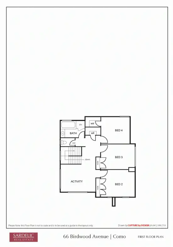 Floorplan of Homely house listing, 66 Birdwood Avenue, Como WA 6152