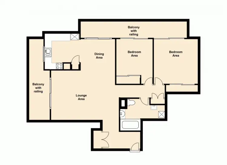 Floorplan of Homely unit listing, 6/8 Carr Street, St Lucia QLD 4067