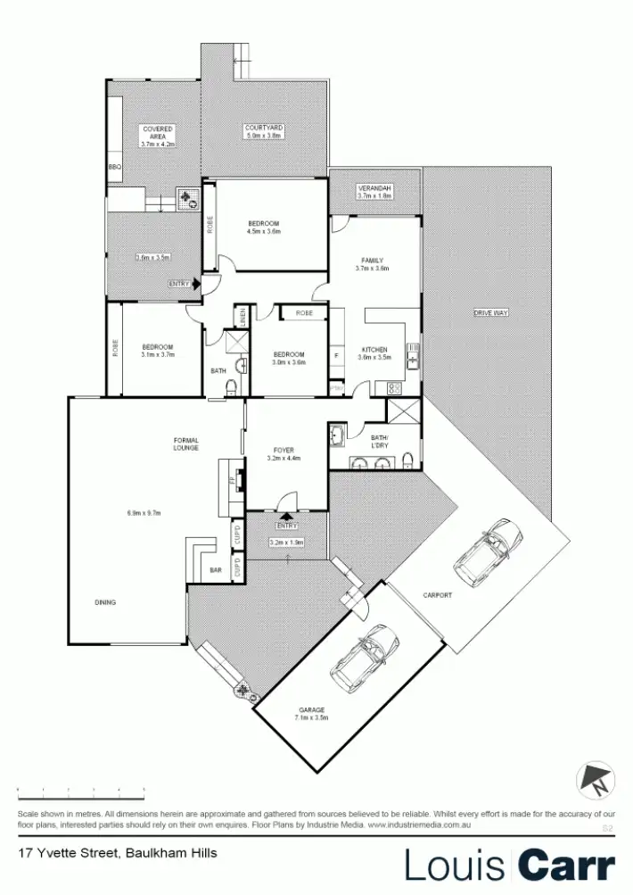 Floorplan of Homely house listing, 17 Yvette Street, Baulkham Hills NSW 2153