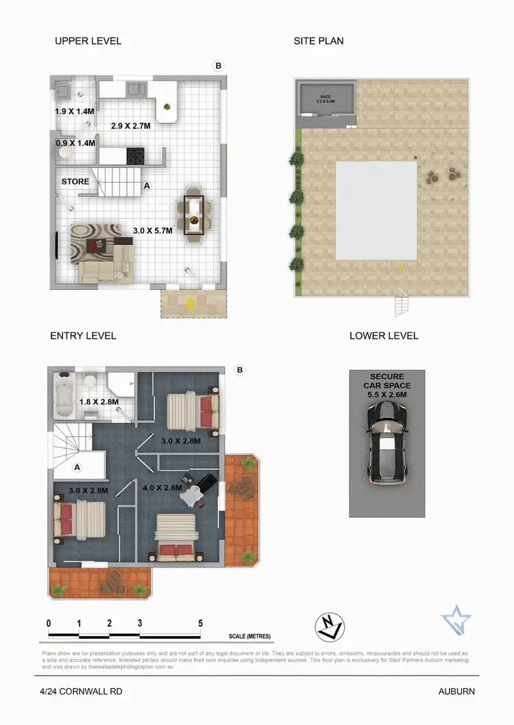 Floorplan of Homely townhouse listing, 4/24 Cornwall Rd, Auburn NSW 2144