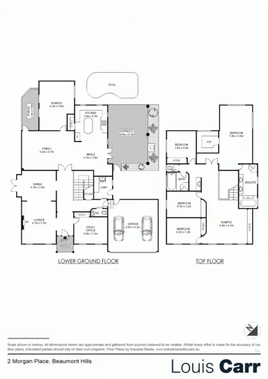 Floorplan of Homely house listing, 2 Morgan Place, Beaumont Hills NSW 2155