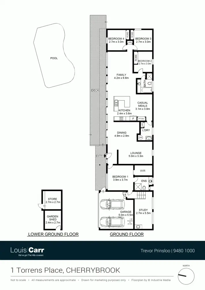 Floorplan of Homely house listing, 1 Torrens Place, Cherrybrook NSW 2126