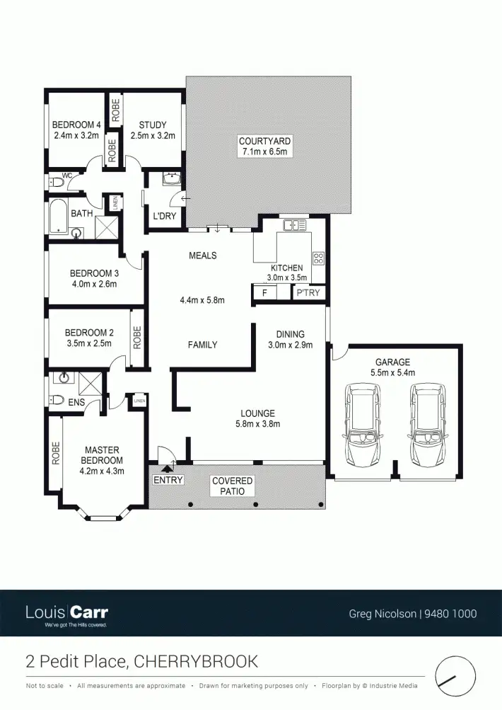 Floorplan of Homely house listing, 2 Pedit Place, Cherrybrook NSW 2126