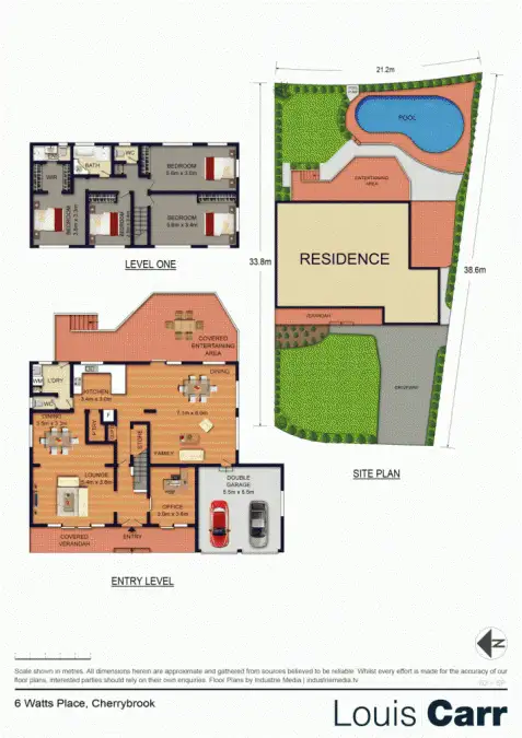 Floorplan of Homely house listing, 6 Watts Place, Cherrybrook NSW 2126