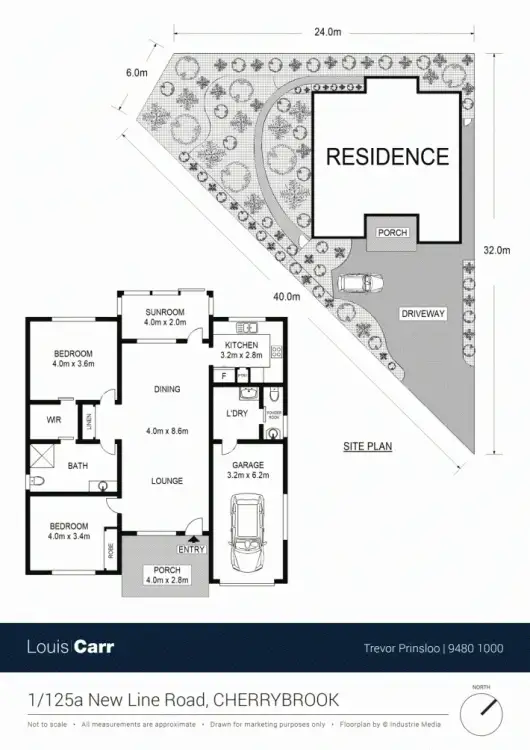 Floorplan of Homely villa listing, 1/125A New Line Road, Cherrybrook NSW 2126