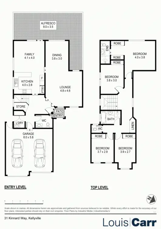 Floorplan of Homely house listing, 31 Kinnard Way, Kellyville NSW 2155