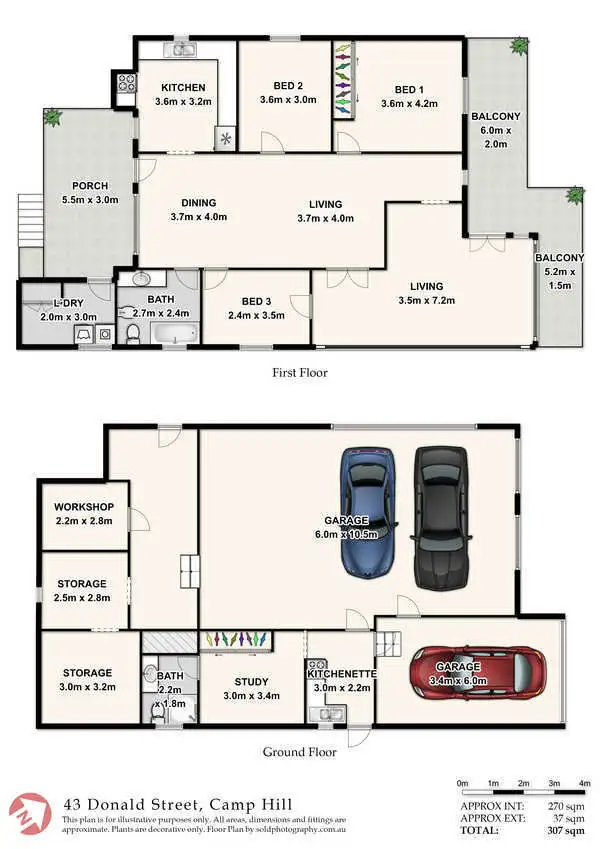 Floorplan of Homely house listing, 43 Donald Street, Camp Hill QLD 4152